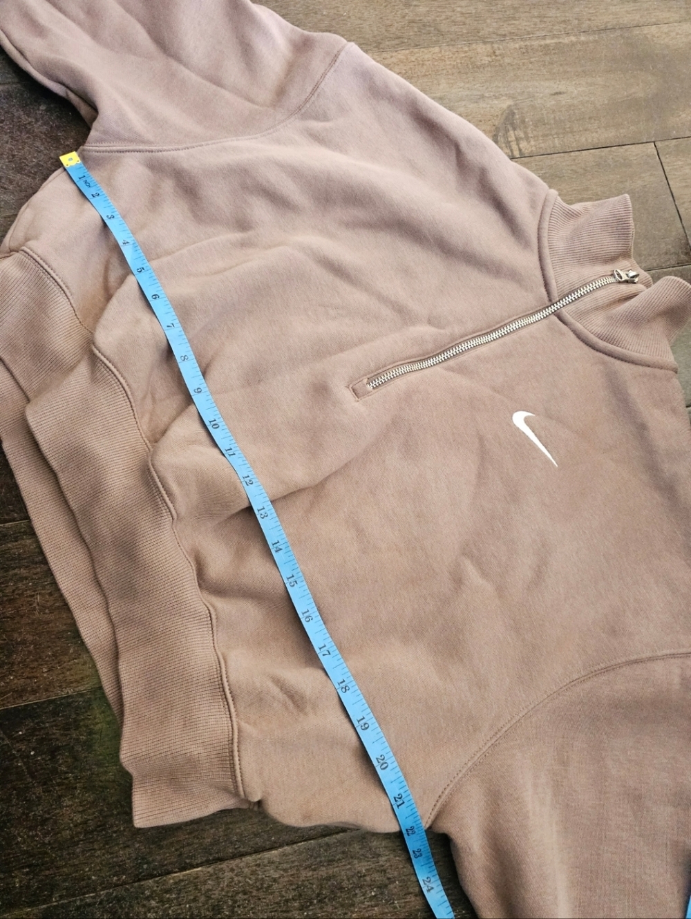 Nike Sportswear Phoenix FleeceWomen's 1/4-Zip Cropped Sweatshirt Medium - Picture 7 of 12